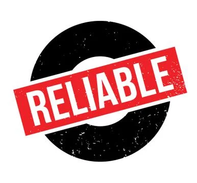 Reliable rubber stamp Stock Illustration