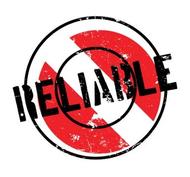 Reliable rubber stamp Stock Illustration