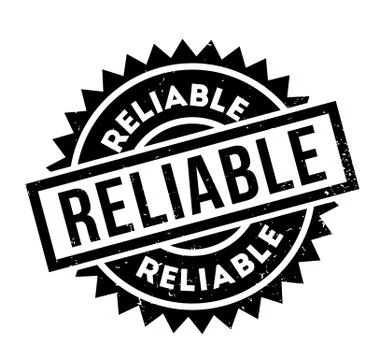 Reliable rubber stamp Illustrazione stock