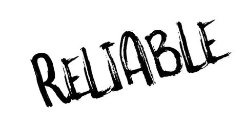 Reliable rubber stamp Illustrazione stock