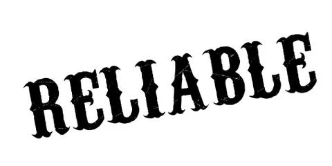 Reliable rubber stamp Illustrazione stock