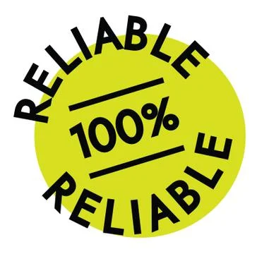 Reliable rubber stamp Stock Illustration