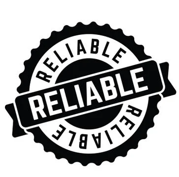 Reliable rubber stamp Illustrazione stock