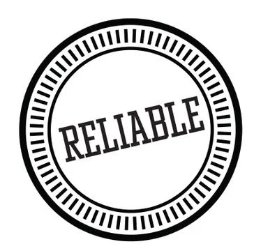 Reliable rubber stamp Illustrazione stock