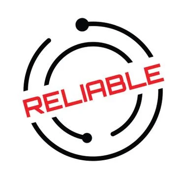 Reliable rubber stamp Illustrazione stock