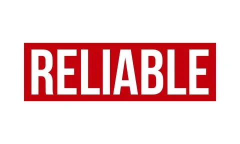Reliable Rubber Stamp Seal Vector Stock Illustration