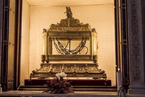 Relic of the chains of Saint Peter Stock Photos