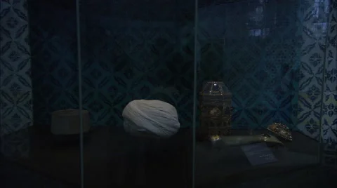 Relic's in Topkapı palace Stock Footage 42883968