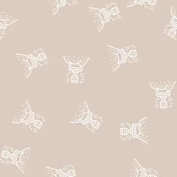 Relics treasure line seamless pattern Stock Illustration