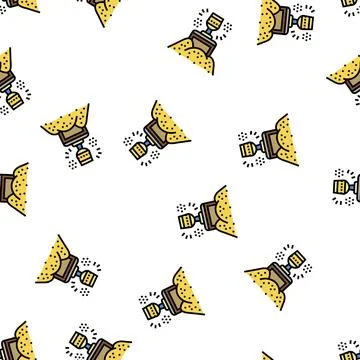 Relics treasure vector seamless pattern Stock Illustration