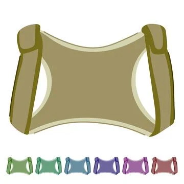 Relief back posture corrector vector cartoon graphic Illustrazione stock