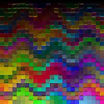Relief background of colored square tiles Stock Photos