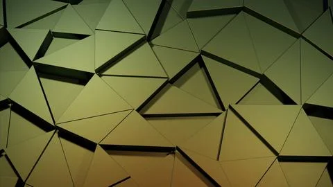 Relief background of green gradient triangles. Design. Abstract 3D surface Stock Illustration
