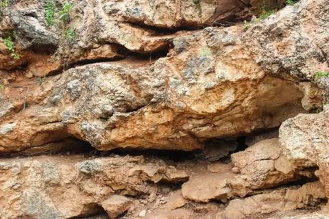 Relief stone rock Stock Photos
