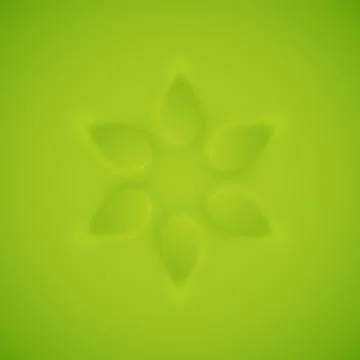 Relief texture 3d modelling clay flower Stock Illustration