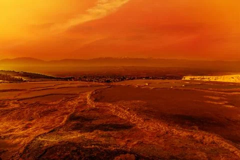 Relief travertine patterns Foto stock