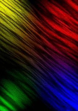 Relief wavy dark background with multicolored lights Stock Illustration