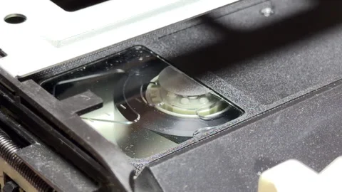 Relieved Retro Camcorder Ejects Tape With a Mechanical Click and Whir Stock Footage 329166085