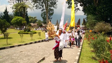 Religilzny rite in Bali Stock Footage 42123362