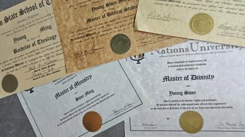 Religion certification 스톡 사진