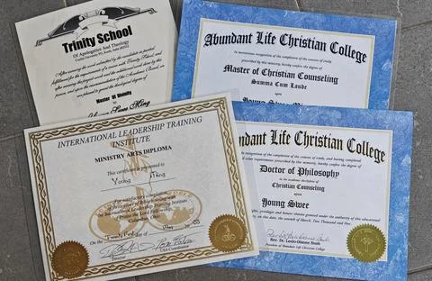 Religion certification 스톡 사진