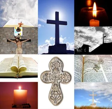 Religion Collage Stock Illustration