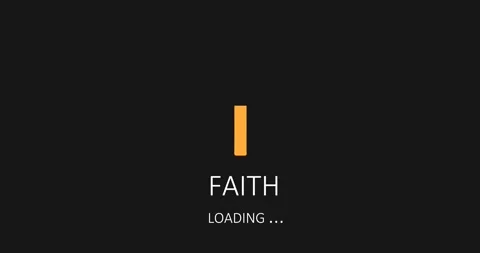 Religion concept animation. Progress or loading bar and cross. Faith loading Stock Footage 246784255