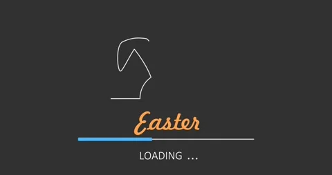 Religion concept animation. Progress or loading bar and cross. Easter loading Video stock 265053086