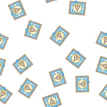 Religion literature vector seamless pattern Illustrazione stock
