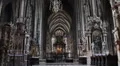 Religious Building Inside St. Steven Cathedral Stephansdom Vienna Stephen Church HD Footage