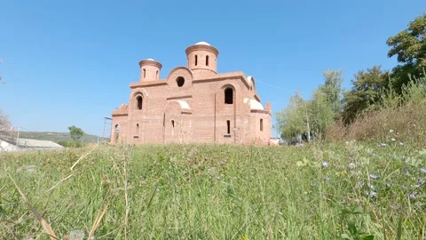 Religious building under construction Stock Footage 143646229