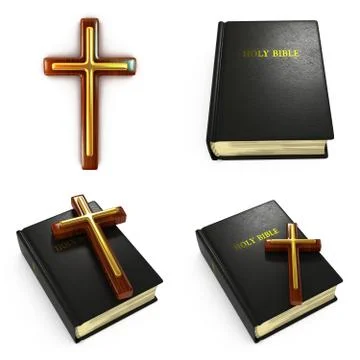 Religious Concepts - Set of 3D Illustrations. Stock Illustration