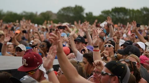 Religious concert crowd Stock-Footage 118490508