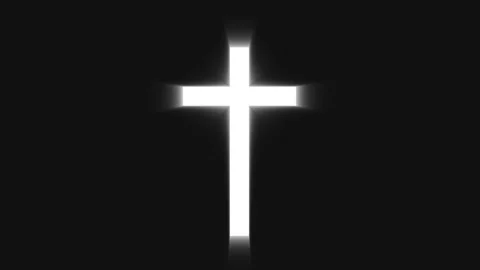 Religious cross  god rays  shining Video stock 277158764