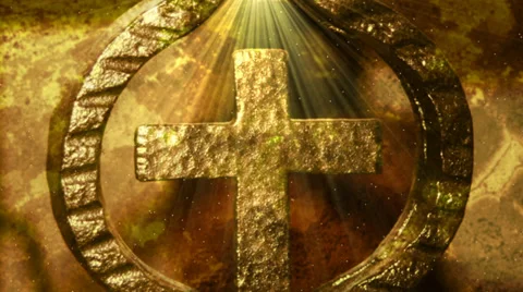 Religious Cross Motion Background Stock Footage 34238499