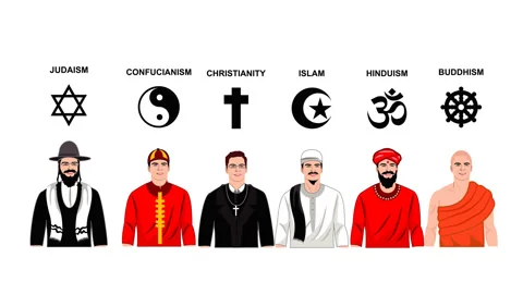 Religious Diversity. Stock Footage 329815944