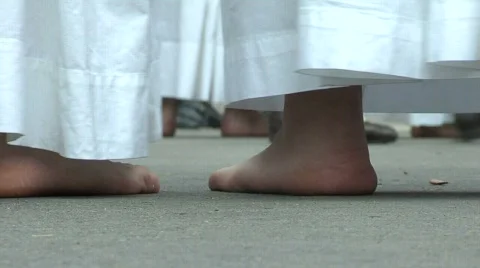 Religious feet 스톡 동영상 845639