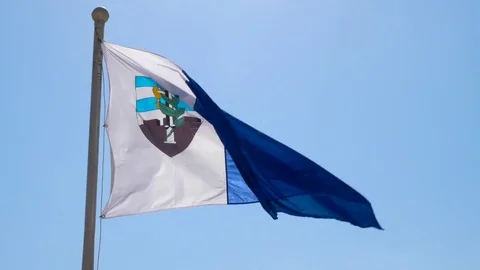 Religious flag in Israel Stock Footage 76449890