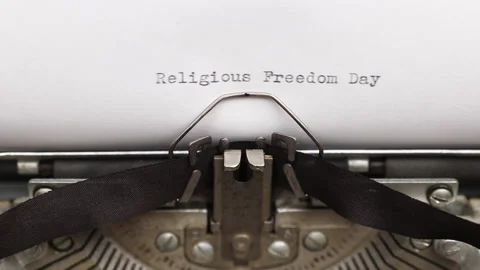 Religious Freedom Day Stock Footage 134170506