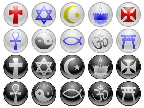 Religious icons Stock Illustration