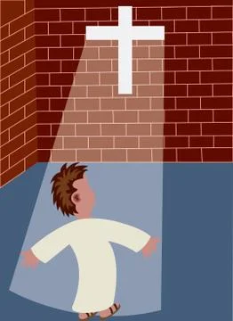 Religious man 1 Stock Illustration