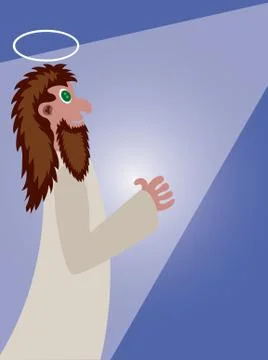 Religious man 3 Stock Illustration