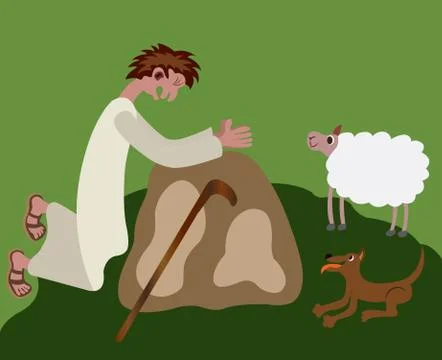 Religious man 4 Stock Illustration