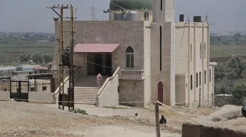 A Religious Man Entering A Mosque Stock Footage 50065122