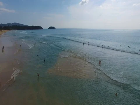 Religious monument in the form of a dragon, on the beach of the island Phuket Stock-Footage 82149652