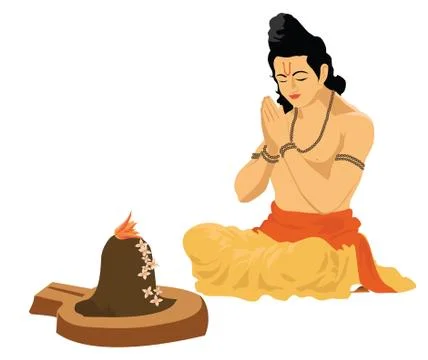 Religious prayers Stock Illustration