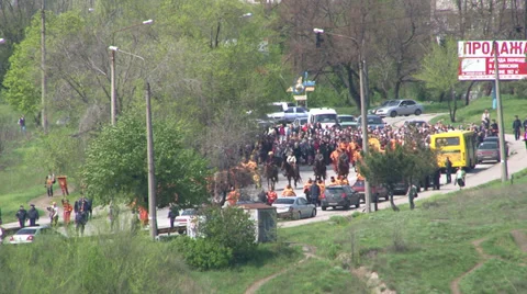 Religious procession Stock Footage 37781420