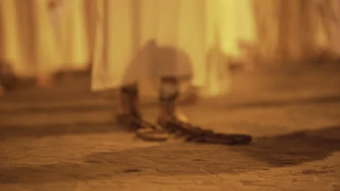 Religious procession in italy Stock Footage 180967347