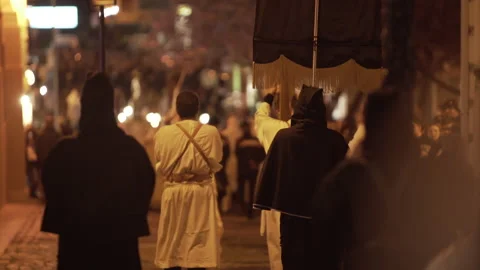 Religious procession in italy Video stock 181003972