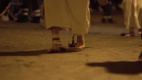 Religious procession in italy Video stock 181884996